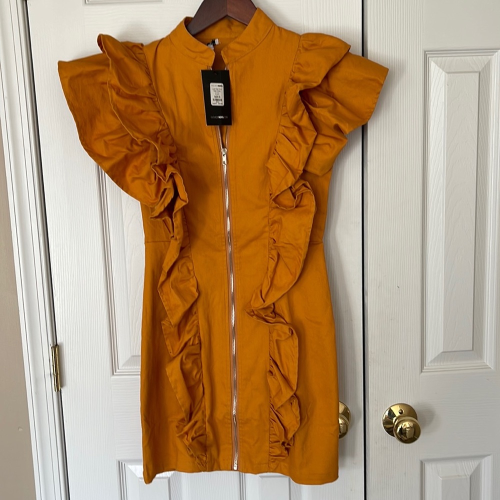 NWT Small Yellow Party Dress
